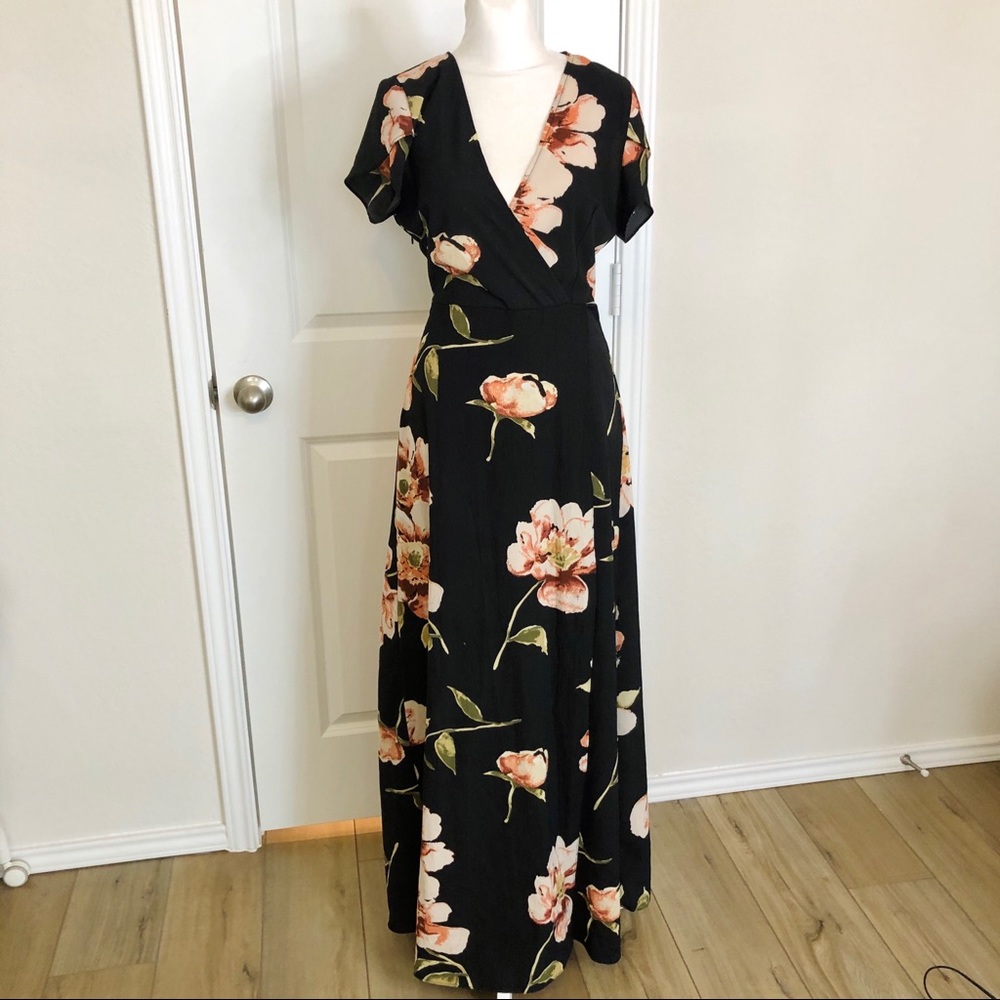 Ace Snug floral maxi dress with side slit - Picture 1 of 7